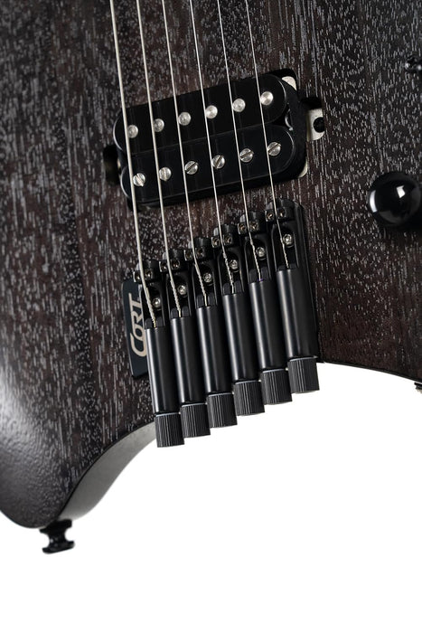 Cort SPACEG6MSSGTK Space G6 Multi-Scale Guitar Trans Black