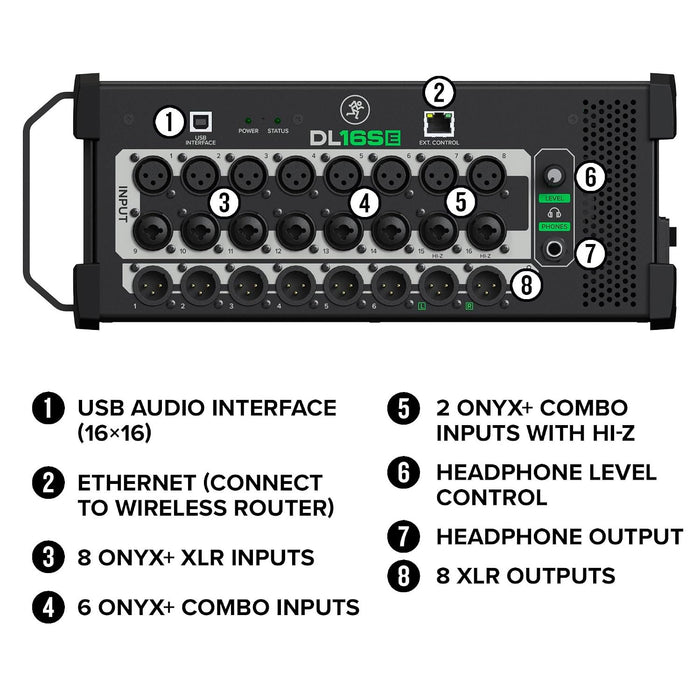 Mackie DL16SE 16-Channel Digital Rack Mixer