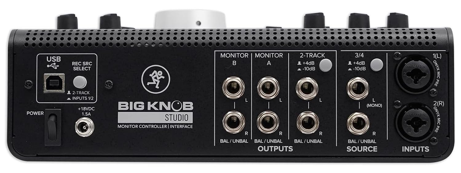 Mackie Big Knob Series, 3x2 Studio Monitor Controller 192kHz USB I/O (BIG KNOB STUDIO)