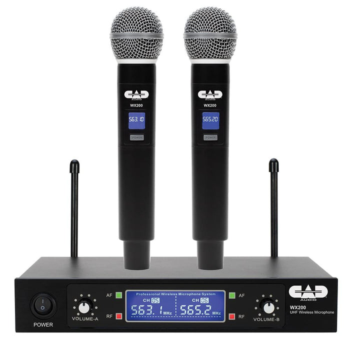 CAD Audio UHF Wireless Dual Handheld Microphone System (WX200-U)