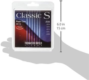 Thomastik-Infeld KR116 Classical Guitar Strings: Classic S Series Rope Core Set W/Nylon Tape Trebles E, B, G, D, A, E