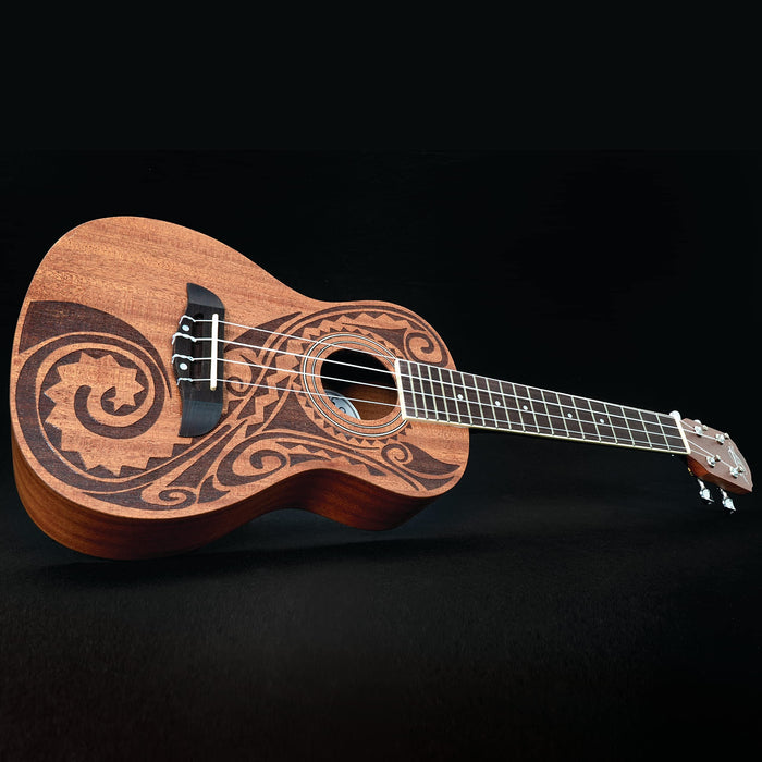 Oscar Schmidt Concert Ukulele, Natural Mahogany Maori (OU2TAT-A-U)