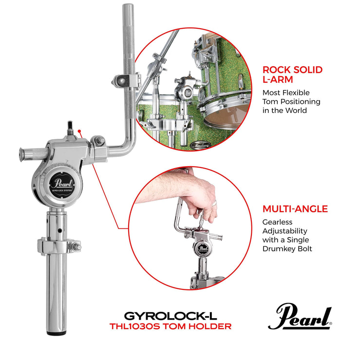 Pearl Gyrolock-L Cymbal Boom and Tom Stand (TC1035BL)