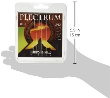 Thomastik-Infeld AC112 Acoustic Guitar Strings: Plectrum Series 6 String Set E, B, G, D, A, E, Natural