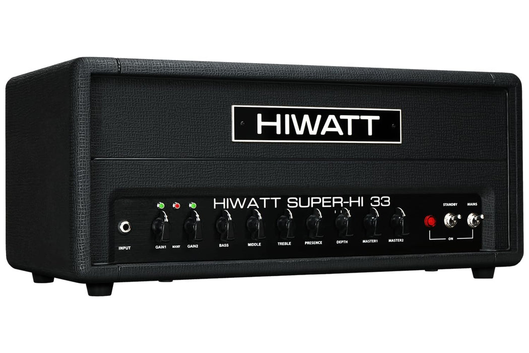 Hiwatt Super-HI 33 Head 30W 2-Channel Electric Guitar Amplifier Head with Extreme Gain