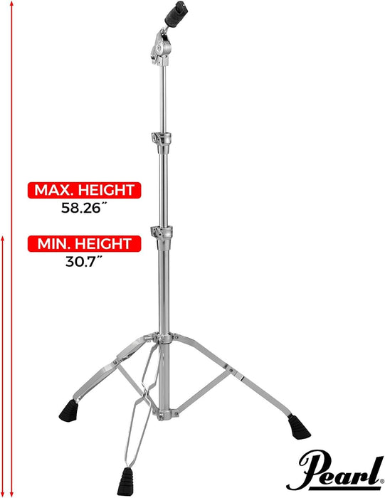 Pearl C930 Double-Braced Cymbal Stand, Heavy Weight Stand with Gearless UniLock Cymbal Tilter, Three-Tier Height Adjustment, and Sturdy Double-Braced legs.