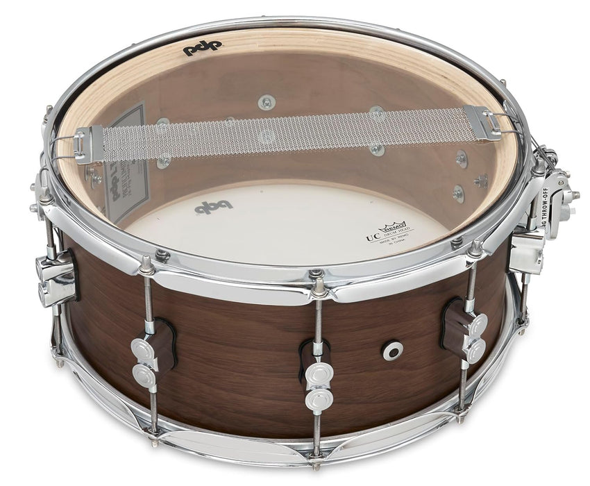 PDP Limited Edition Maple/Walnut Shell 6.5"x14" Snare Drum - Natural Satin Finish