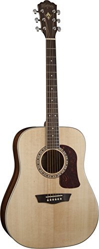 Washburn Heritage 10 Series Dreadnought Acoustic Guitar, Natural (HD10S-O-U)