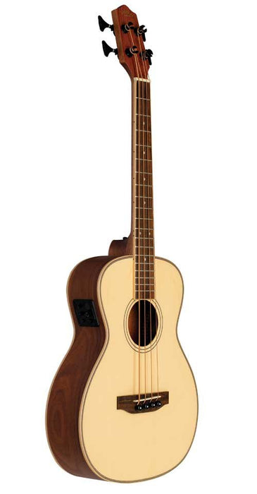 Lanikai Spruce Solid Top Morado Back and Sides Bass A/E Ukulele (SPST-EBU)