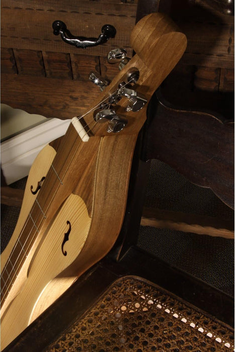 Roosebeck Grace Mountain Dulcimer 4-String Vaulted Fretboard Spruce F-Holes - Walnut