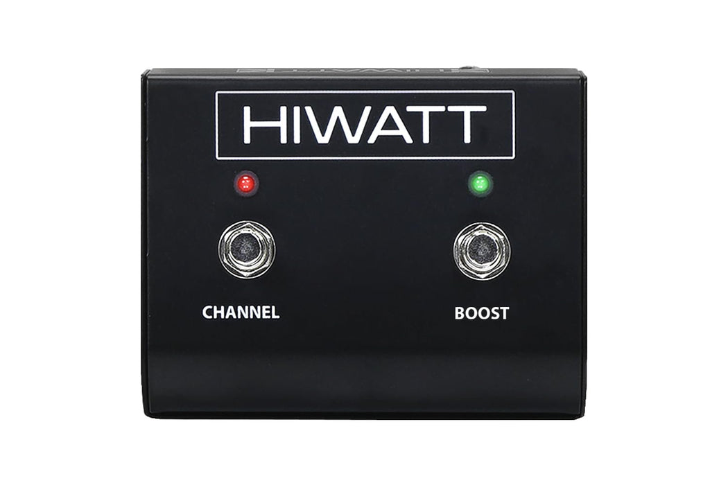 Hiwatt FS201LJ Hi-5 Footswitch, 2-Button Latching, Channel and Boost Control, Black