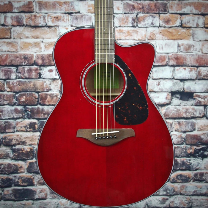 Yamaha Concert Cutaway Acoustic-Electric Guitar - Ruby Red (FSX800C)