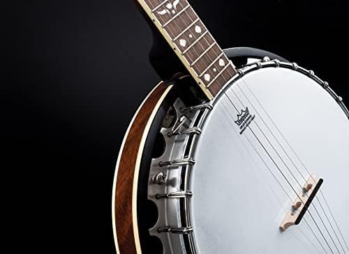 Oscar Schmidt OB5LH LEFT HANDED 5-String Banjo, Cast Tone Ring, Bluegrass Mahogany Resonator