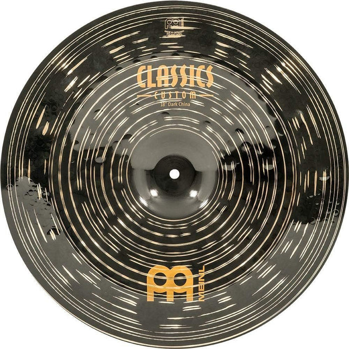 Meinl 18" China Cymbal - Classics Custom Dark - Made in Germany, 2-YEAR WARRANTY (CC18DACH)