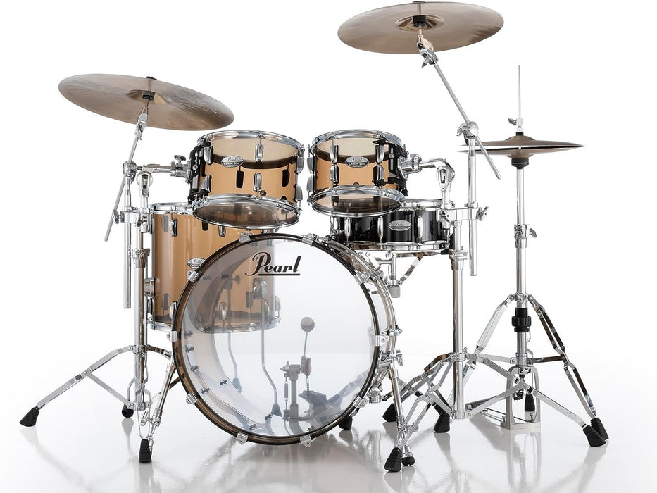 Pearl Set Shell Pack w/22"x16" Bass Drum, 16"x15" Floor, 12"x8" and 10"x7" Toms, Liquid Smoke (CRB524P/C755)