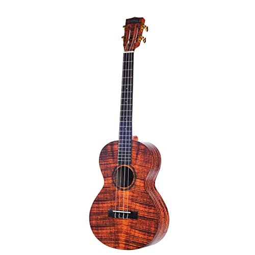 Mahalo Artist Elite Series Baritone Ukulele Photo Flame Koa With Bag (MA4KA-U)