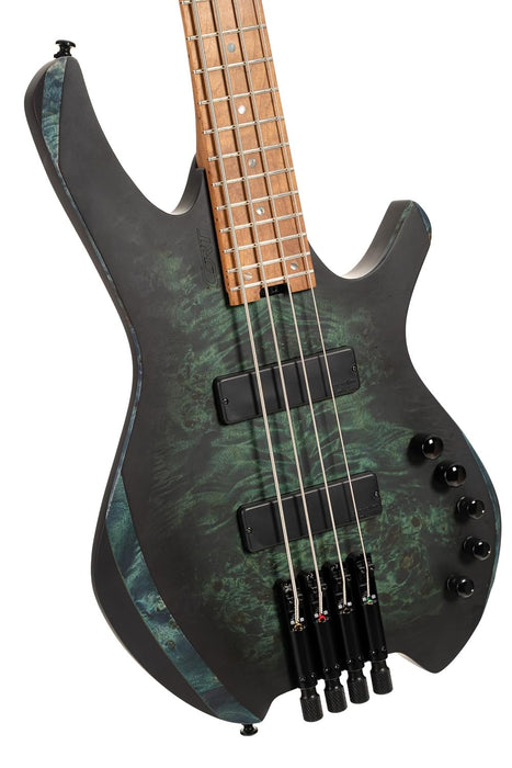 Cort SPACE4SDG Space 4 Headless Bass Guitar Star Dust Green