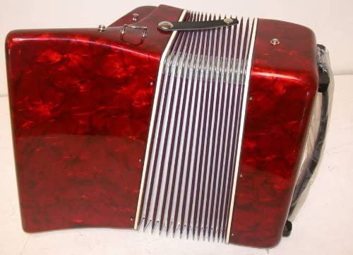 Hohner 1305-RED Hohnica 72 Bass 34-Key Entry Level Piano Accordion Range G to E