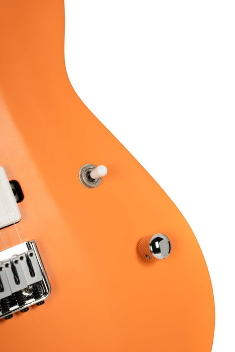 Cort KX600INOCS KX600 6-String Infinite Electric Guitar Orange Crush Satin