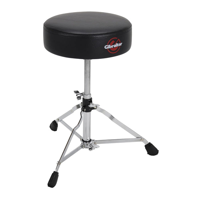 Gibraltar Drum Throne with Adjustable Height, Round Seat, Single-Braced Drum Stool, 4000 Series (4608)