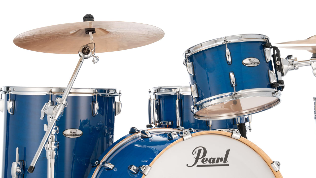Pearl PMX Professional Series 3-Piece Drum Shell Pack (22x16, 16x16, 12x8) Sheer Blue with Optimount