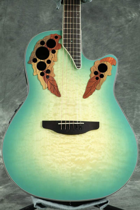 Ovation Celebrity Elite Plus Mid-depth Acoustic-electric Guitar - Mintburst (CE44X-9B)