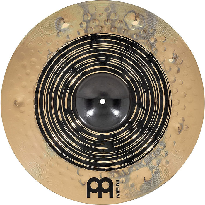 Meinl Cymbals Classics Custom Dual 19" Crash Cymbal, Dark and Brilliant Finish — Made in Germany — for Rock, Metal and Fusion, 2-Year Warranty, (CC19DUC)