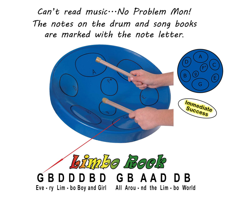 Panyard Jumbie Jam Steel Drum (W1058) Blue