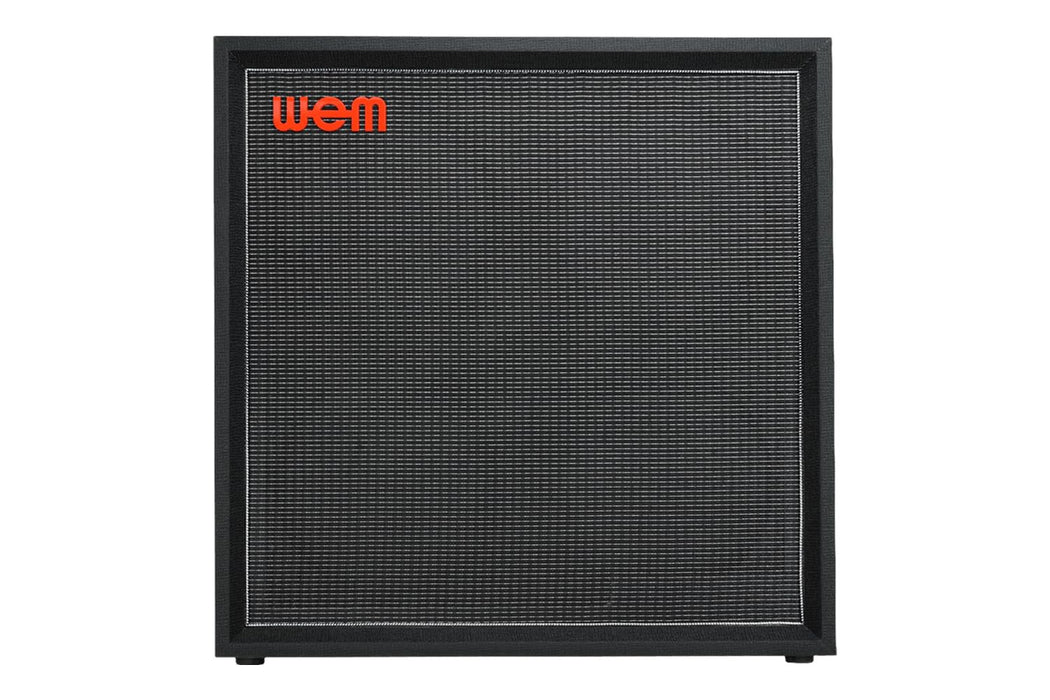 WEM Silver Starfinder 412 Speaker Cabinet with 4x12 Speakers, 150 Watts, 16 Ohm, Birch Ply Construction, Black