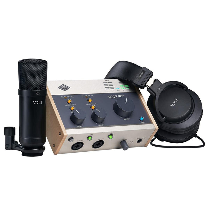 Universal Audio Volt 276 USB Recording Studio Bundle with Audio Interface, Headphones, and Microphone (UA-VOLT-276-STU-PACK-U)