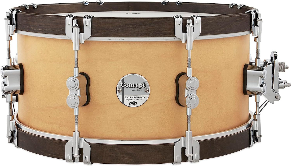 Pacific Drums & Percussion Add-Ons PDP Concept Classic, 6.5x14, Natural/Walnut Hoops Snare Drum (PDCC6514SSNW)