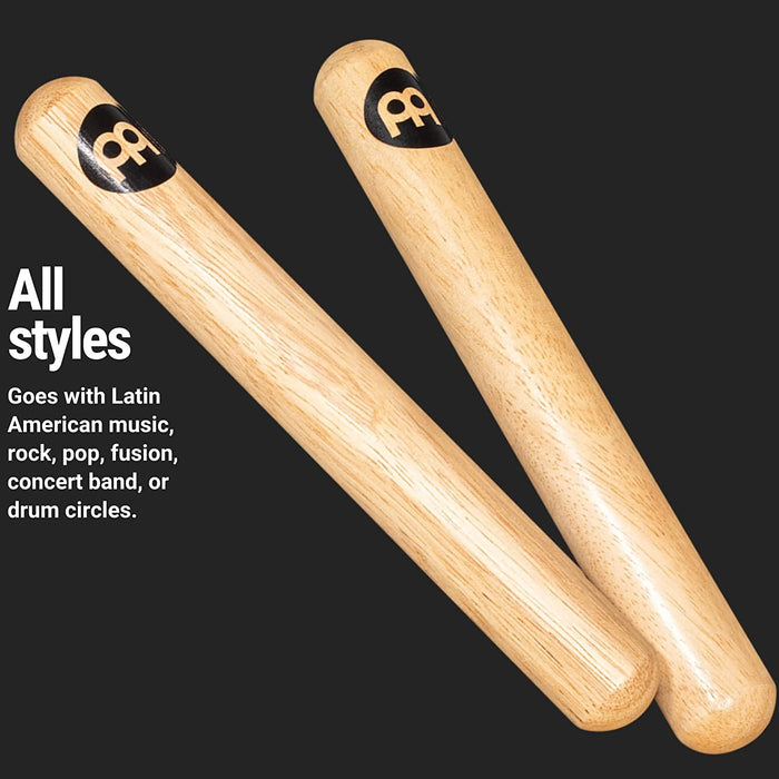 Meinl Percussion Claves, Classic Hardwood-NOT MADE IN CHINA-For Live or Studio Settings, Pair, 2-YEAR WARRANTY, CL1HW