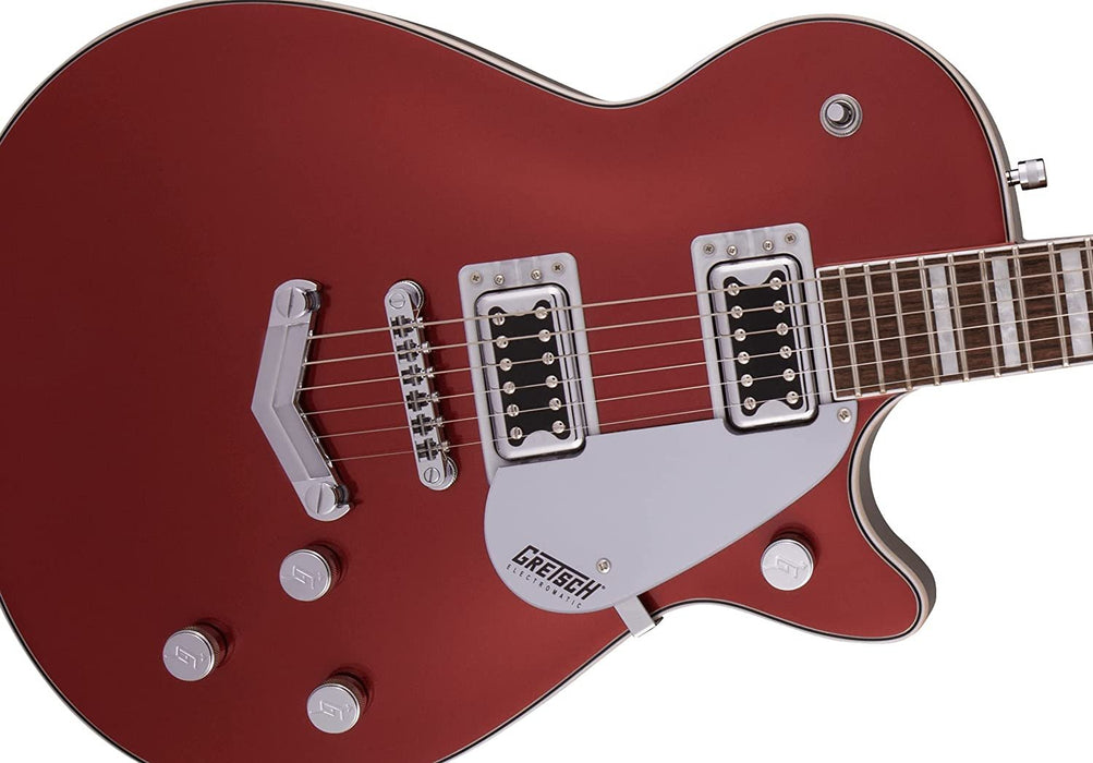 Gretsch G5220 Electromatic Jet BT Single-Cut Solid Body 6-String Electric Guitar with V-Stoptail, 12-Inch Laurel Fingerboard, and Set-Neck (Right-Handed, Firestick Red)