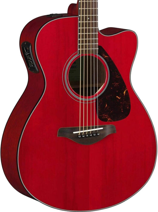 Yamaha Concert Cutaway Acoustic-Electric Guitar - Ruby Red (FSX800C)