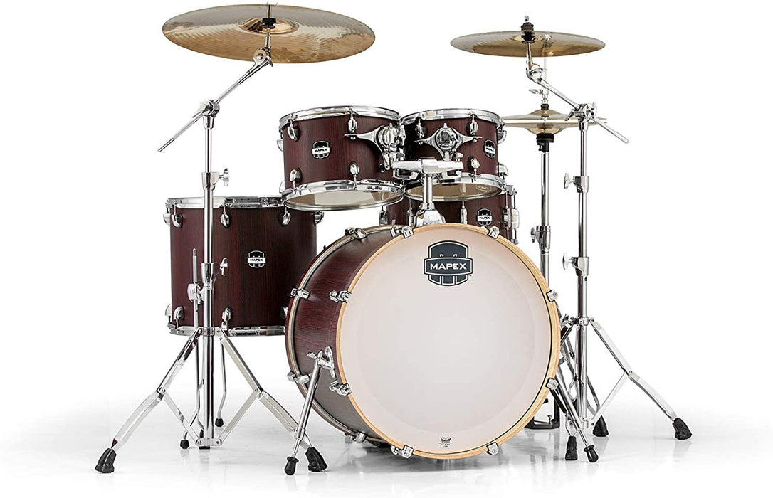 Mapex MA529SFRW Mars Series 5-Piece Rock Shell Pack w/ 22" Bass Drum - Bloodwood