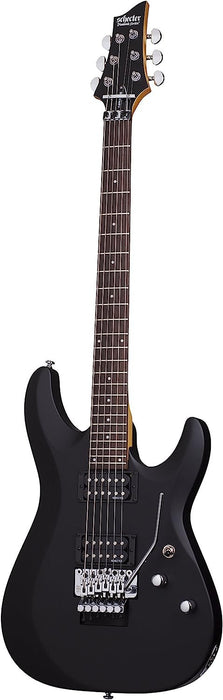 Schecter C-6 FR Deluxe Satin Black Solid-Body Electric Guitar - Satin Black (434)