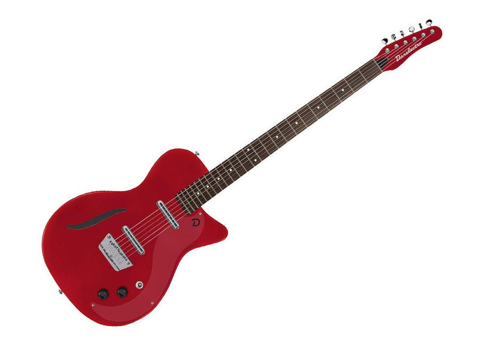 Danelectro Vintage Baritone Electric Guitar - Red Metallic