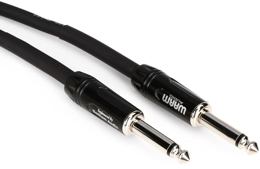 Warm Audio Pro-TS 10' Pro Series Straight Instrument Cable - Black/Silver