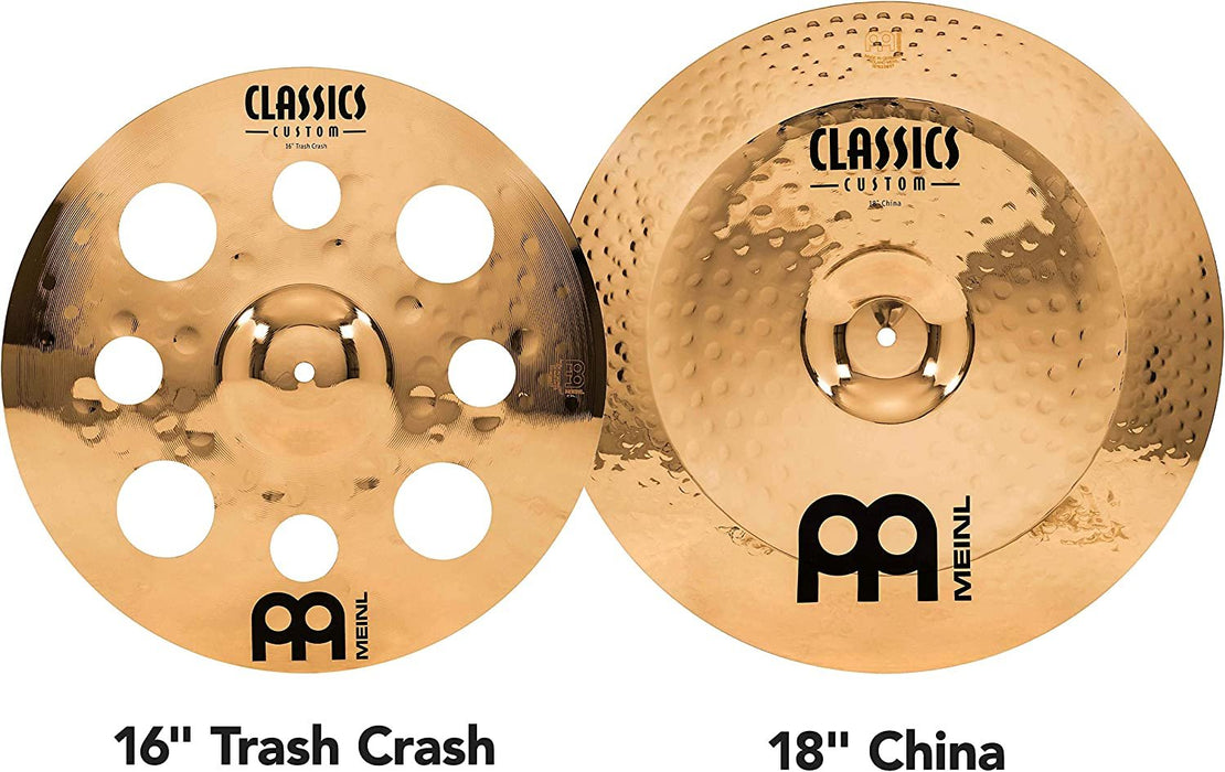 Meinl Cymbals CC4680-TRB Classics Custom Pack Triple Bonus Cymbal Box Set with FREE 8" Bell, FREE 10" Splash and FREE 12" Trash Splash (VIDEO)