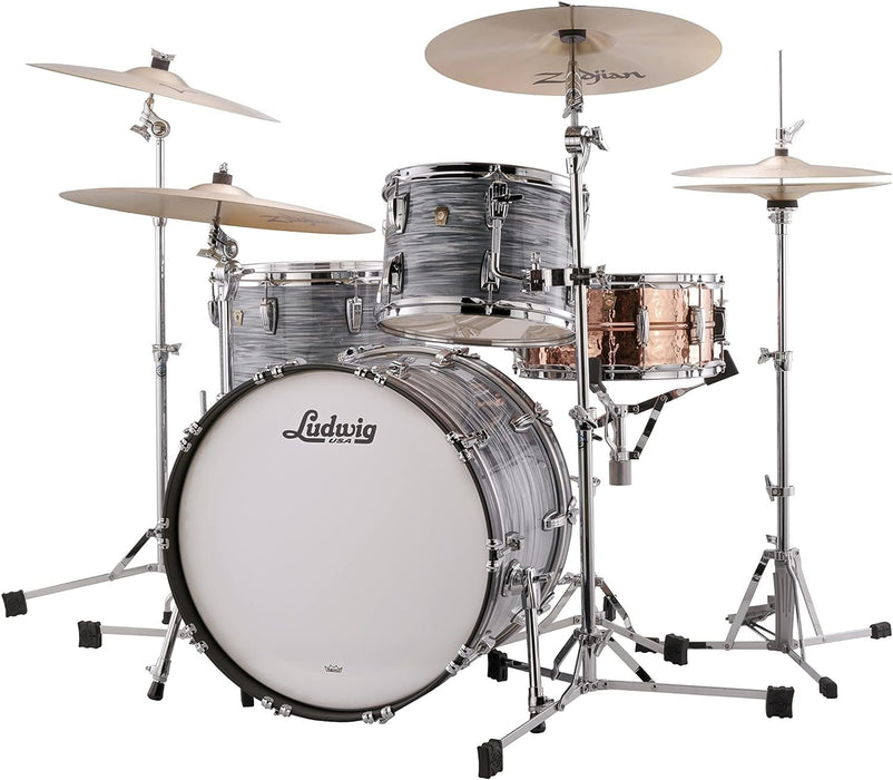 Ludwig Classic Maple Fab 22 Shell Pack - Vintage Blue Oyster