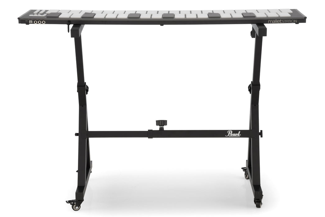 Pearl Keyboard And Controller Stand W/Wheels & Headphone Hook