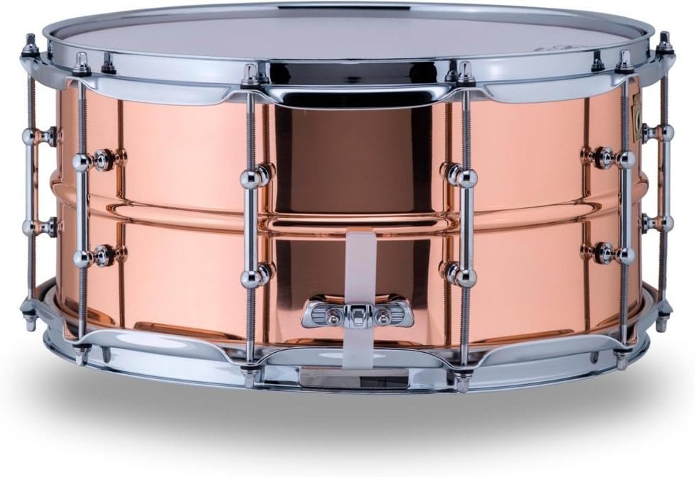 Ludwig Copper Phonic Smooth Snare Drum 14 x 6.5 in. Smooth Finish with Tube Lugs