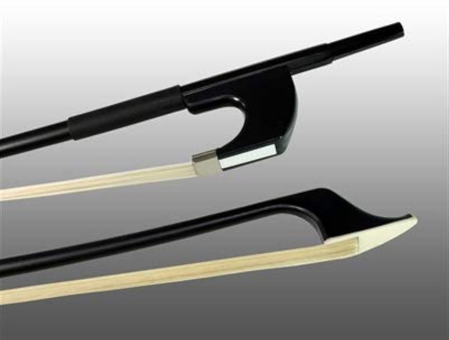 GERMAN BASS BOW FIBERGLASS HALF-LINED FROG LEATHERETTE GRIP - 3/4