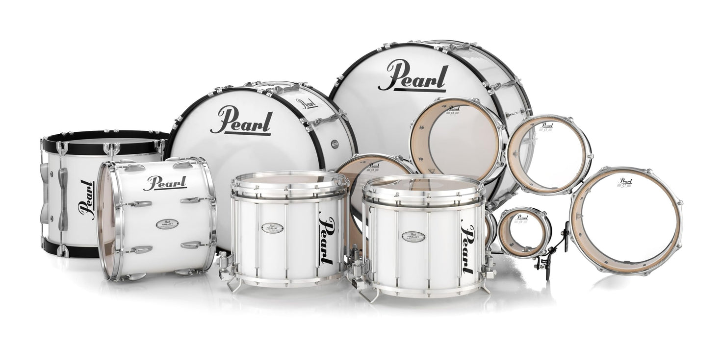 Pearl Marching Snare Drum, Pure White (FBX1412/A33)