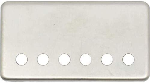 Humbucker Cover - 49.2mm, Nickel Silver: Raw/Unfinished