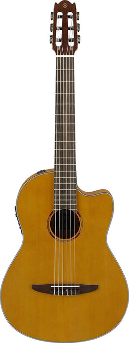 Yamaha NCX1FM NT Acoustic-Electric Nylon-String Classical Guitar With Flame Maple Back and Sides, Natural