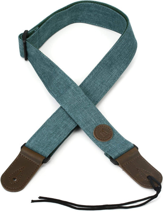 Kala Ukulele Strap Sonoma Coast Series, Bodega Blue Adjustable Ukulele Strap for Ukulele and U•BASS® with Sturdy Leather Ends and the Kala "K" Logo