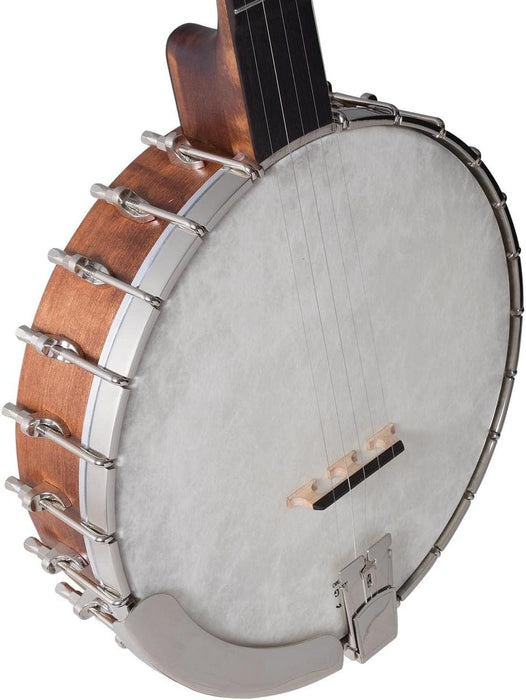 Recording King RK-OT25-BR Madison Open Back Banjo, Scooped Fretboard