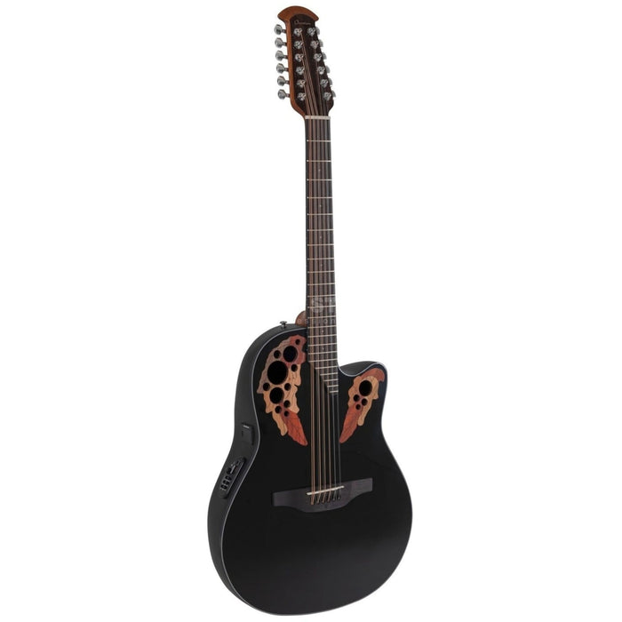 Ovation Elite Celebrity Mid-depth 12-string Black