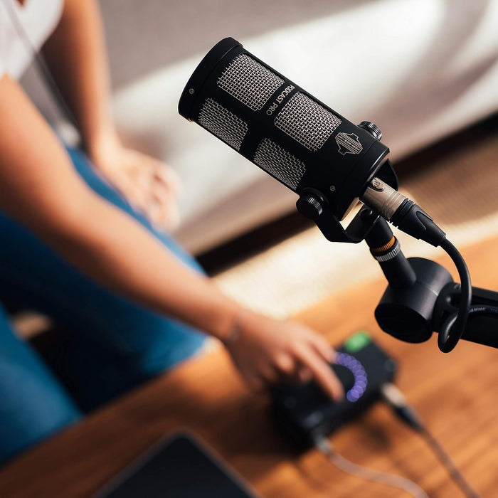 Sontronics Podcast Professional Dynamic Mic for Podcast, Broadcast, Streaming, Gaming & VC - XLR Connection, No Phantom Power Required - Lifetime Microphone Warranty - Designed & Built in UK (Black)
